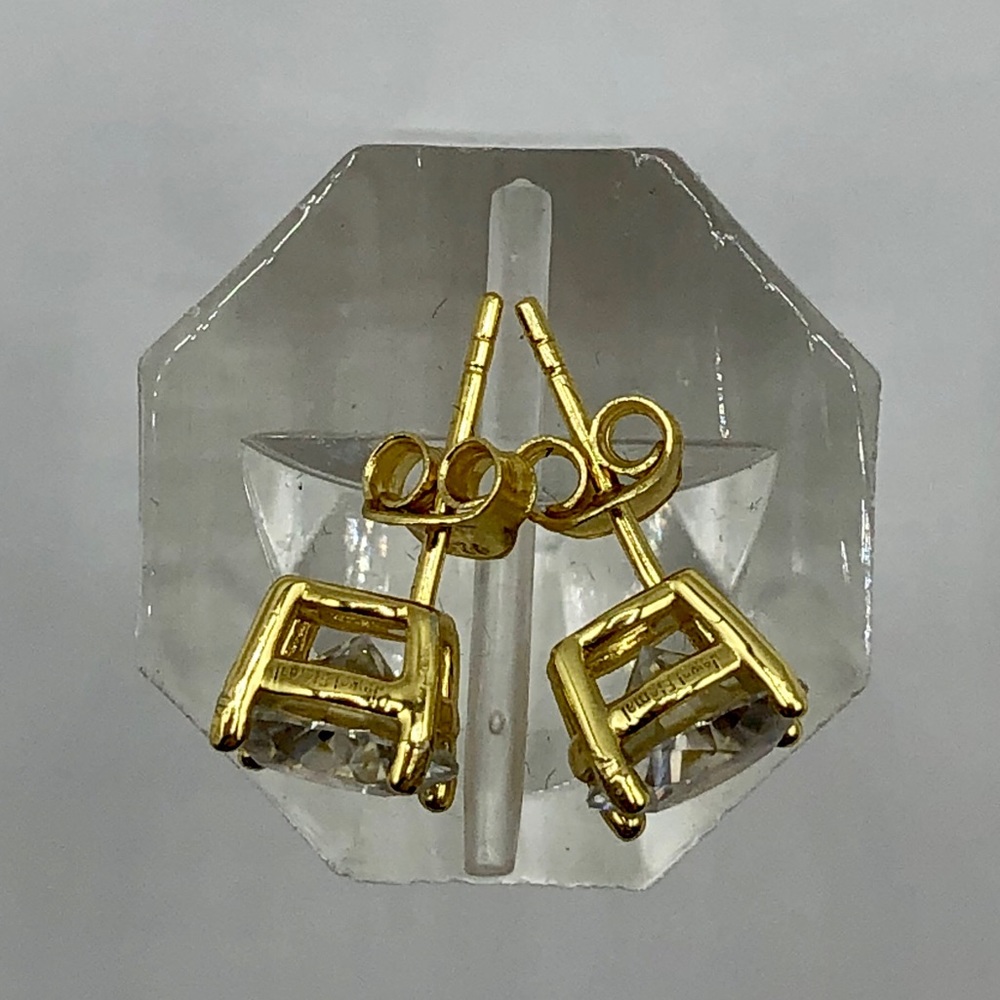 4 tcw D, VVS1 Moissanite Stud Earrings - Picture 11 of 16